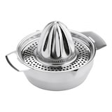 thumbnail of Karl Weis Zitruspresse mit tiefer Auffangschale, Edelstahl, 13 x 13 x 9 cm