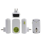thumbnail of Perel Prise programmable avec compte à rebours, analogique, 230 V, 16 A, 3500 W, terre française, type E, blanc