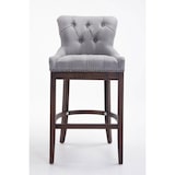 thumbnail of Sgabello Lakewood stoffa antico-scuro grigio chiaro