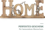 thumbnail of Dekofigur Home 24 cm aus Mangoholz und Aluminium Skulptur mit Figuren Symbol für Familie und Zusammenhalt Handarbeit modern auf Holzsockel Unikat