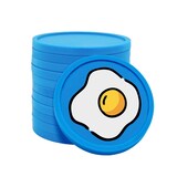 thumbnail of CombiCraft ontbijt consumptiemunten blauw - Ø29mm enkelzijdig bedrukt - 100 stuks