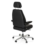 thumbnail of Arbeitsstuhl / Chefsessel 24 HOURS Leder schwarz hjh OFFICE