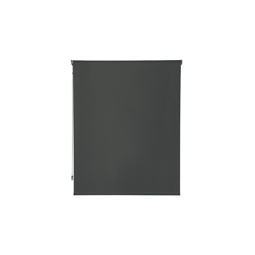 Rocada cortina enrollable 120cm largo x 260cm alto  - cortina color antracita gris con mecánico gris