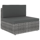 thumbnail of vidaXL 4-tlg. Garten-Lounge-Set Poly Rattan Grau