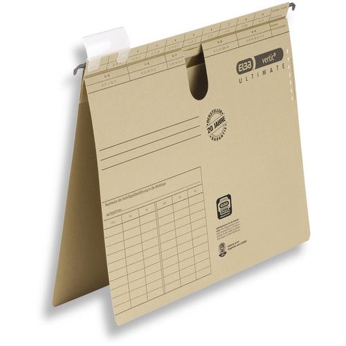 ELBA Hängehefter Vertic Ultimate DIN A4 Braun Karton 50 Stück