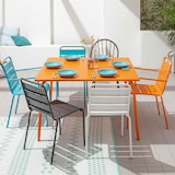 thumbnail of Fauteuil de terrasse en métal orange - Oviala
