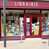 thumbnail of Porte brochure cristal double faces sur pied 10 cases A5