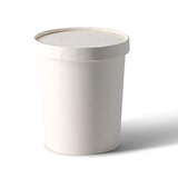 thumbnail of BIOZOYG Pappdeckel Suppenbecher 25 Stück Ø 115 mm Weiß  Suppenterrine mit Deckel Beschichtet Einweg  Kartondeckel Membrandeckel mit Luftlöchern