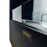 thumbnail of Camino a bioetanolo da terra per interno esterno Giotto S Nero 100x30x70