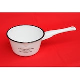 thumbnail of Kochtopf Topf mit Griff 51227 Weiß emailliert Emaille Kasserole Emailetopf Email