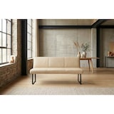 thumbnail of KAWOLA Esszimmerbank ELEEN Leder beige 203cm