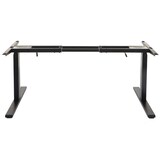 thumbnail of Gestell HWC-D40, variables Tischgestell für Schreibtisch, elektrisch höhenverstellbar Memory 29kg ~ schwarz