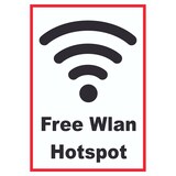thumbnail of Free Wlan Hotspot Schild A0 (841x1189mm)