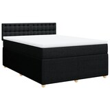 thumbnail of vidaXL Boxspringbett mit Matratze Schwarz 140x200 cm Stoff