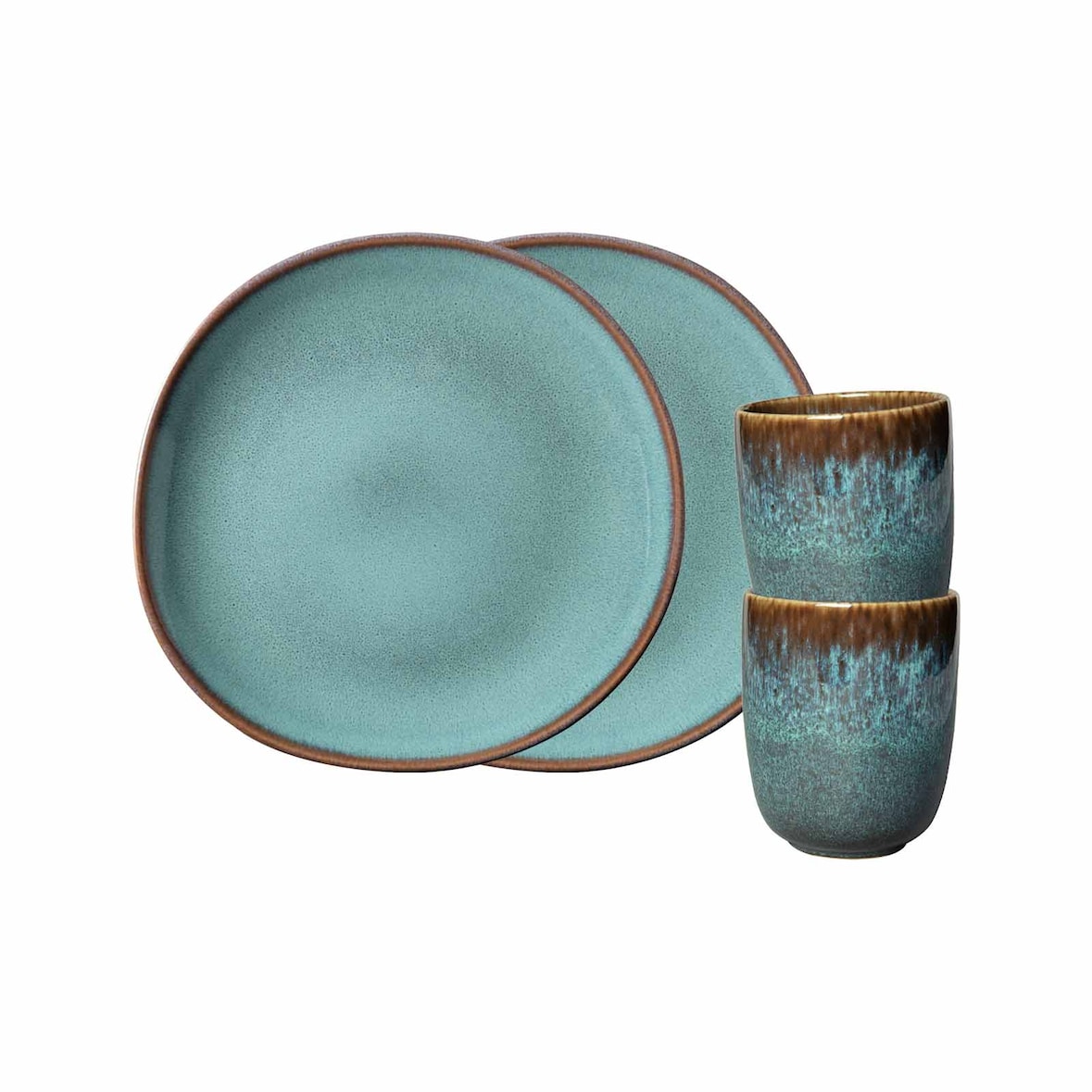 like. by Villeroy & Boch Lave glacé Frühstücks-Set 4-teilig