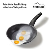 thumbnail of STONELINE Made in Germany 6tlg. Pfannen-Set 24/28cm m. Magnet-Griff, inkl. Wender und Vliespfannenschutz