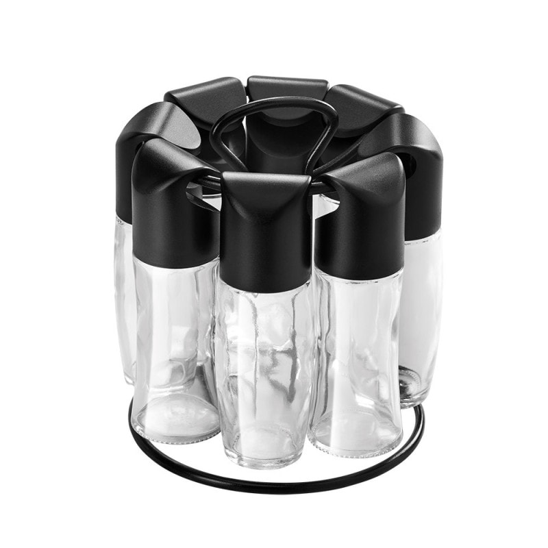 Gewürzständer mit 8 Gläser Gewürzaufbewahrung Gewürz Gewürzeregal Ständer Regal