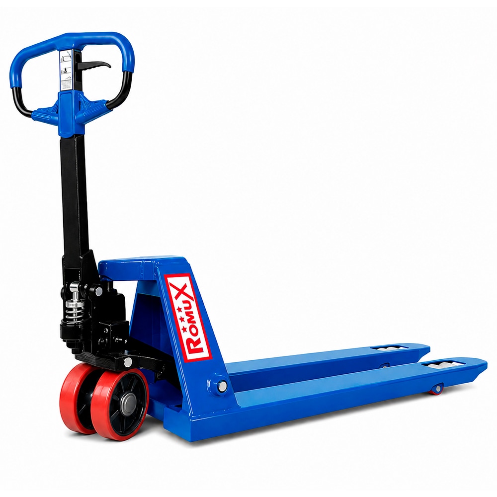 Romux® Transpallet Manuale blu 2500 kg Industriale con ruote in poliuretano | Forche Standard 550x1150 mm