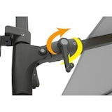 thumbnail of METRO PROFESSIONAL Ombrellone quadrato a doppio braccio, acciaio, 2.5 x 2.5 m, idrorepellente, argento/grigio