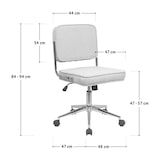 thumbnail of LIV Bürostuhl Schreibtischstuhl höhenverstellbar mit Rollen Weiß