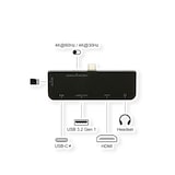thumbnail of EXSYS EX-1222HM 5-in-1 USB-C mini-dockingstation