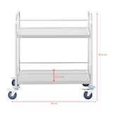 thumbnail of Helloshop26 - Servicewagen - 2 schappen - tot 150 kg roestvrij staal 14_0000931