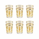 thumbnail of Tasses à thé dorées orientales - lot de 6
