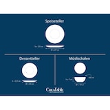 thumbnail of CreaTable BASE Weiss Tellerset 18-tlg Porzellan