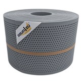 thumbnail of zaun|zu® Sichtschutzstreifen Gelocht Quadrat Muster für Doppelstabmatten Fenstergrau 50m