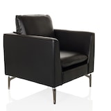 thumbnail of Loungestoel / eenzitsbank BAVERO PU zwart hjh OFFICE