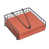 thumbnail of WellHome - Servethouder van metaal en bamboe in zwart 19x19x7 cm - A-mesa