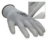 thumbnail of ECD Germany 4 Paar Arbeitshandschuhe mit PU-Beschichtung, Größe 10-XL, Grau, Mechanikerhandschuhe Montagehandschuhe Schutzhandschuhe Gartenhandschuhe