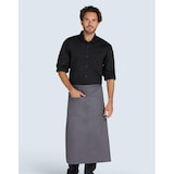 thumbnail of ROME - Medium Length Bistro Apron with Pocket: One Size / Brown