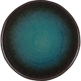 thumbnail of In Situ Assiette Iris plate émail réactif vert 27 cm