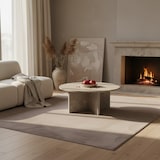 thumbnail of Teppich Schlafzimmer Unifarben Elegant Waschbar Strapazierfähig Wohnzimmer Esszimmer Läufer Beige 80x250 cm – NECKAR von Kadima Design