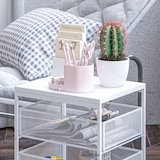 thumbnail of HOMCOM carrito auxiliar con ruedas carrito de almacenamiento de 3 niveles con 3 cesta de almacenamiento para salón comedor cocina baño 34x29,5x57,5 cm