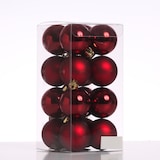 thumbnail of Christbaumkugeln Weihnachtskugeln bruchfest D: 4cm weinrot 16er Set