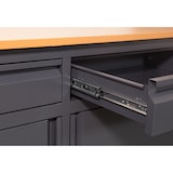 thumbnail of Werkbank Arbeitstisch Werktisch Metalltisch Werkzeugschrank Werkstatteinrichtung Metall Holzplatte Tisch Holztischplatte Smolensk Jet-Line