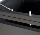 thumbnail of 2er Mülltonnenverkleidung HWC-J82, Mülltonnenbox, erweiterbar, Metall 50kg, anthrazit ~ Kirsche-Holzoptik dunkelbraun