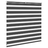thumbnail of vidaXL Doppelrollo Schwarz 140x100 cm Stoffbreite 135,9 cm Polyester