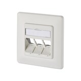 thumbnail of METZ CONNECT Keystone inbouwdoos 3-poorts leeg wit