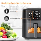 thumbnail of KLAMER Heißluftfritteuse 5l XL, Heissluftfritteuse mit Sichtfenster & Schüttel-Erinnerung, Ölfreier 1500W Airfryer mit LED-Touchscreen, digitalem deu…