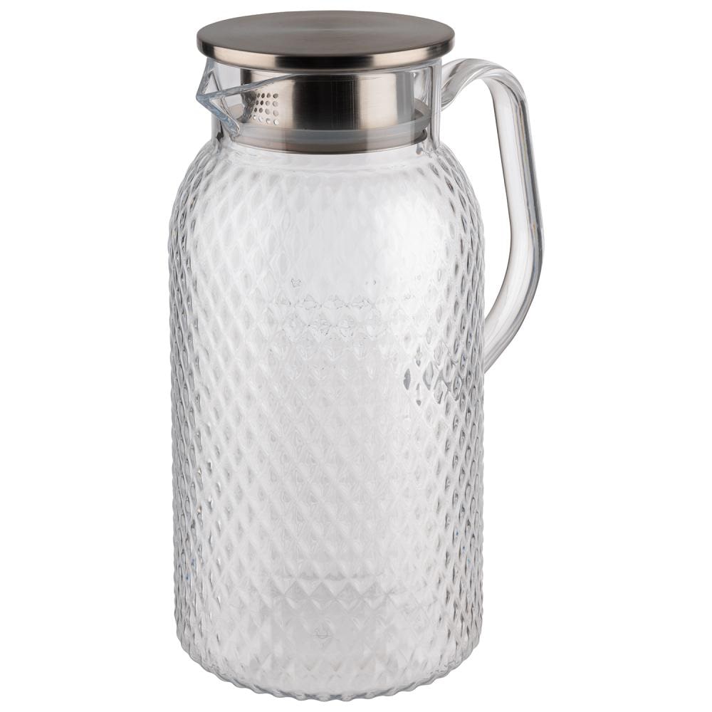 APS Saft- / Wasserkanne, Ø 10 cm, H: 19 cm, 1 Liter, Polycarbonat, transparent