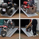 thumbnail of DREIBREIT by TRUTZHOLM 2-fach Auffahrrampe klappbar 175cm Tragkraft 1020kg Alu grau gelocht gerillt Verladerampe Rampe