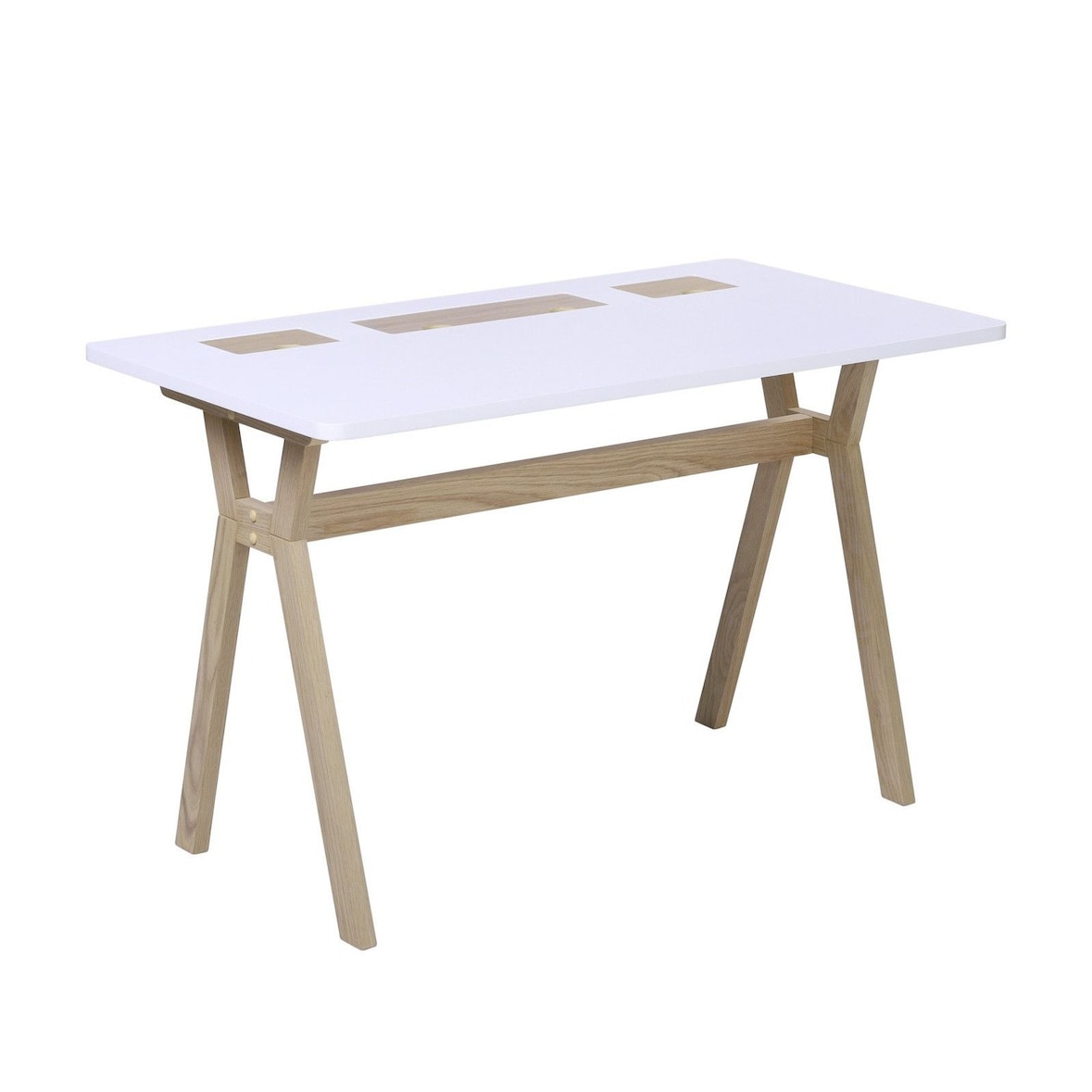 Bureau scandinave 120 cm MOBOX blanc