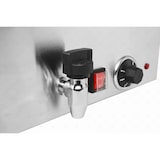 thumbnail of Baño María con grifo de vaciado, acero inoxidable, rango de temperatura 30 a 90°C, plata, tamaño GN1/1 150mm, 20 litros 10275 Vaiotec