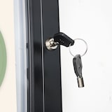 thumbnail of Danieli Store | Tablón de anuncios con cerradura | Tablones magnéticos de aluminio para exteriores con puerta abatible, acabado en negro (4xA4)