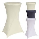 thumbnail of Stehtischhusse Tischdecke Husse Bistrotisch Partytisch Stretch 60 cm beige