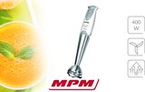 thumbnail of MPM MBL-04 Frullatore a immersione staccabile, braccio in acciaio inossidabile, 400 W, 400W, Bianco/Grigio