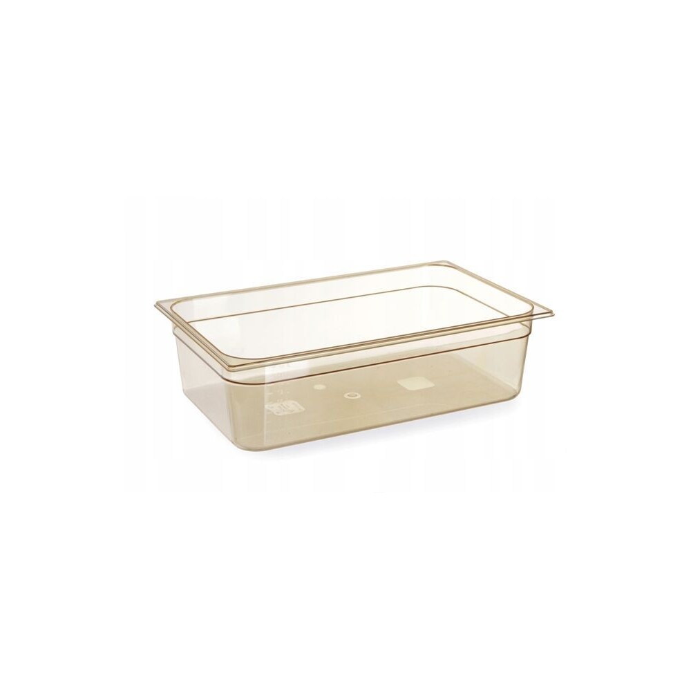 HENDI Gastronorm-Behälter 1/1, hochtemperaturbeständig, GN 1/1, 13,3L, Transparent, 530x325x(H)100mm